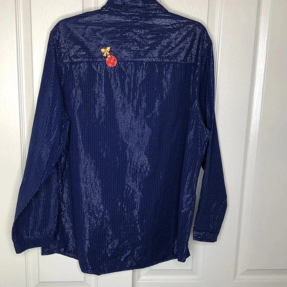 BOBBIE BROOKS Holiday Button Down Blouse - Picture 5 of 8